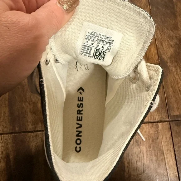 Black and White Chunky Converse Mens Size 10 Style # A00870C Excellent Condition - Picture 11 of 11